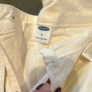 Old Navy, Ladies, off white, crop wide leg pant, size 8